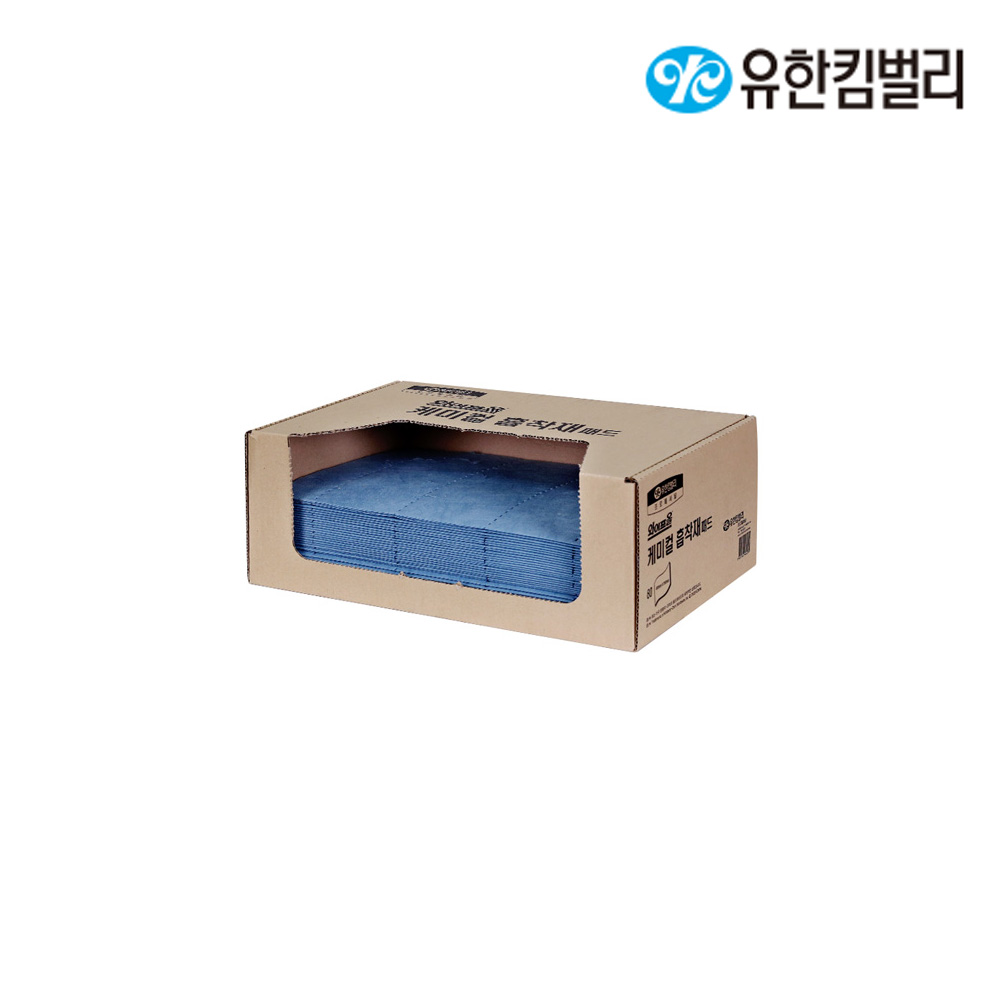 42520/케미컬흡착재/블루/250x400mm/화학물질흡수력/와이프올/80매*4카톤(박스)