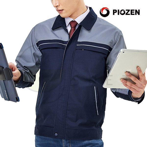 PS-J280/자켓/춘하//폴리65+레이온35/TR트로피컬/생활방수/네이비+L.그레이/S~4XL