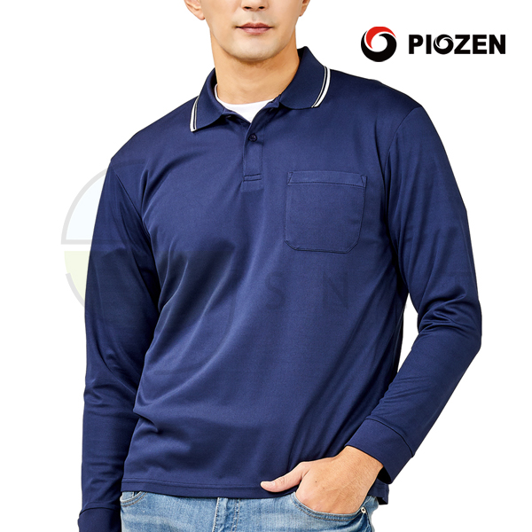 PT-11L/티셔츠//긴팔/폴리100/냉감원단/생활방수/네이비/S~4XL