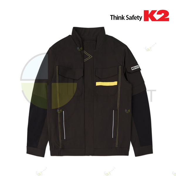 JK-A2101/K2/상의/작업복/추동/폴리에스터+폴리우레탄/90~120(5단위)/블랙