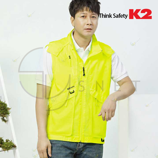 VE-2607(YE)/K2/조끼/사철/폴리에스터100/90~120(5단위)/옐로우
