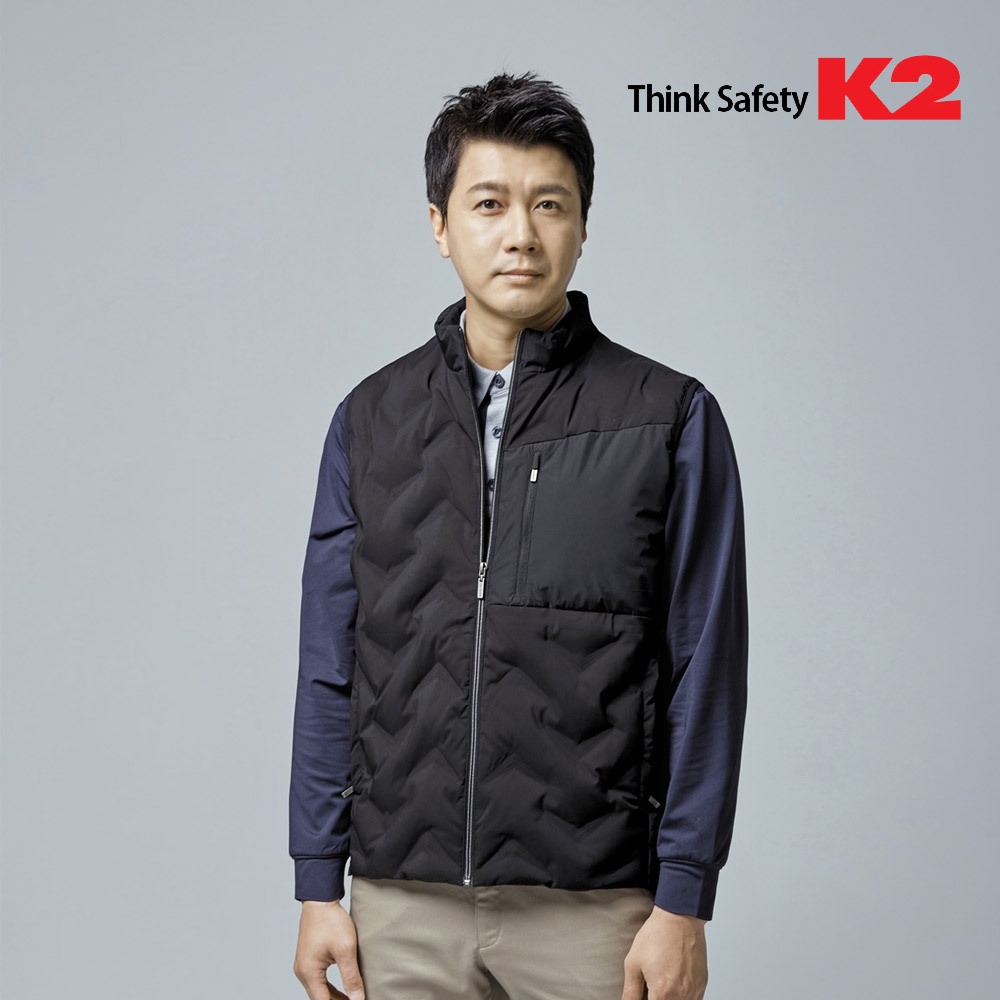 LB2-F611/K2/조끼/추동/퀼팅/웰론/폴리에스터/90~120(5단위)/블랙
