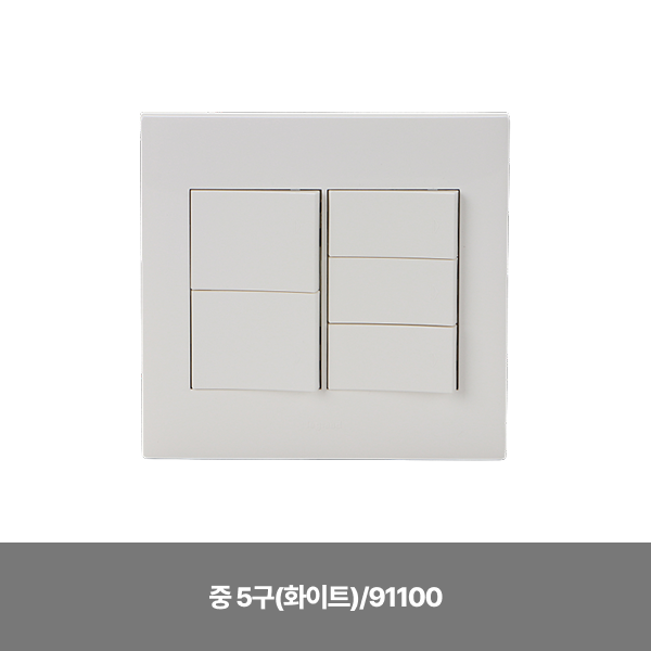 스위치/스위치(아펠라)/아남르그랑/ 중 5구(화이트)/91100