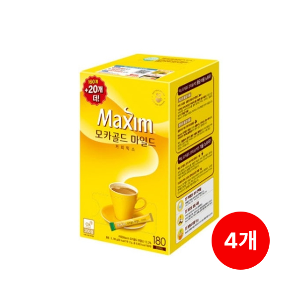 모카/2077/동서/맥심모카골드믹스/(160T+20T)*4팩(박스)