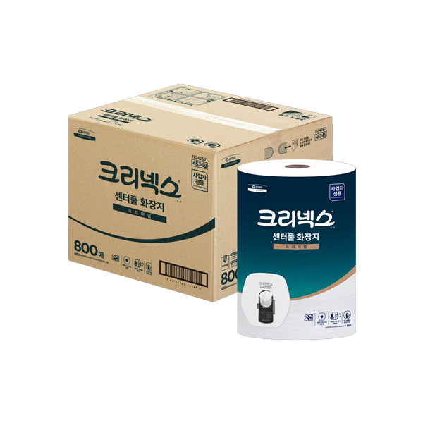 점보롤/45349/크리넥스 센터풀 프리미엄 800매/4백(박스)