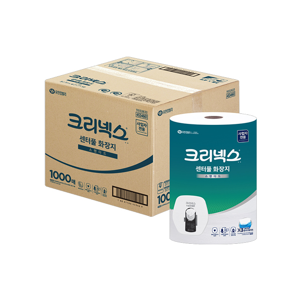 점보롤/45346/크리넥스 점보롤 화장지 센터풀 1000매/4백(박스)