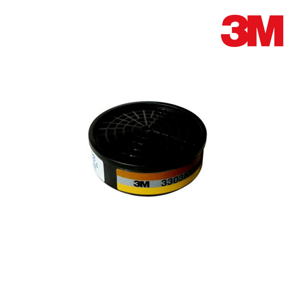 3303K-100/방독정화통/3M/유기증기&산성가스용/활성탄용량100cc/낱개(1개)