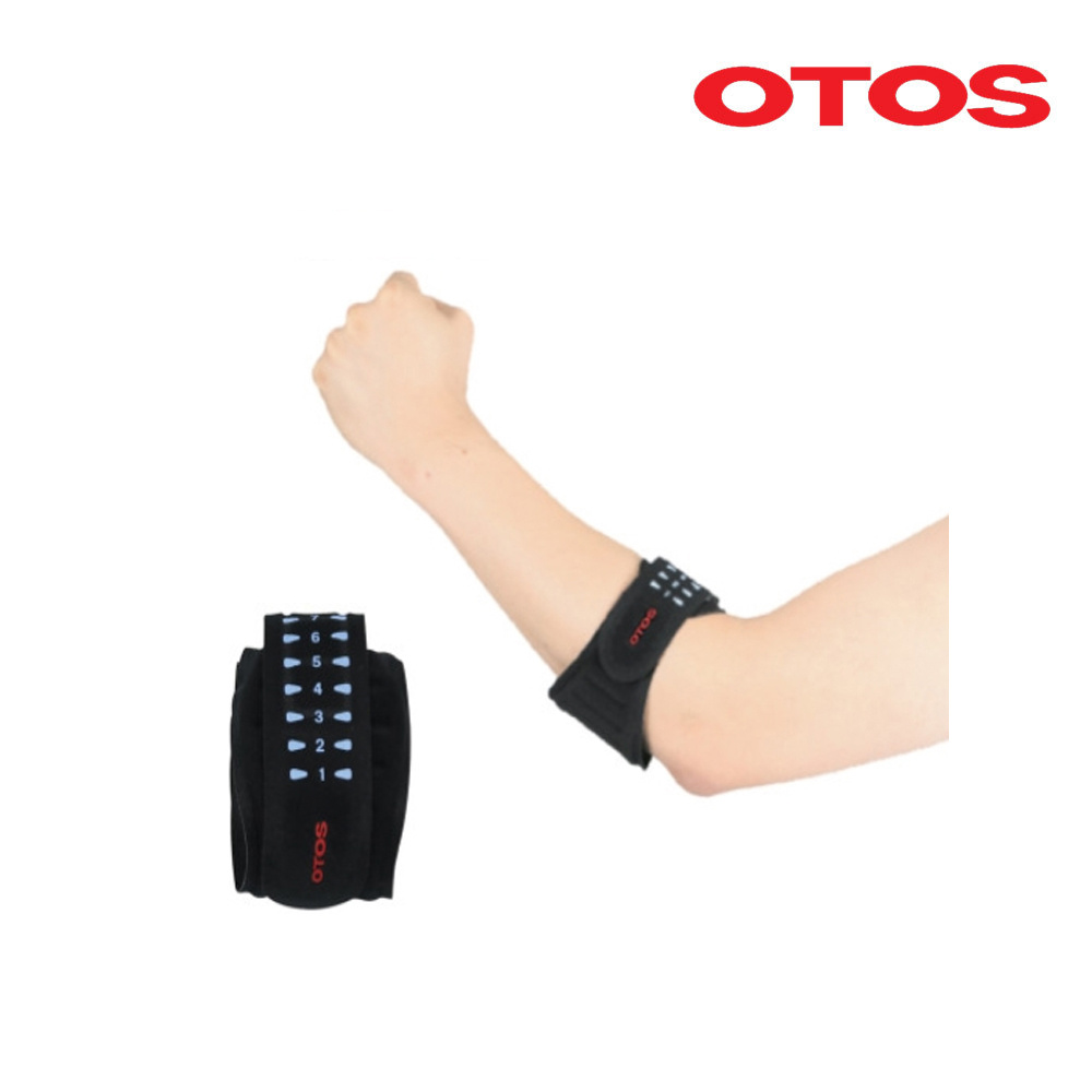 테니스엘보보호대/에어플랜/OTOS/블랙/FREE