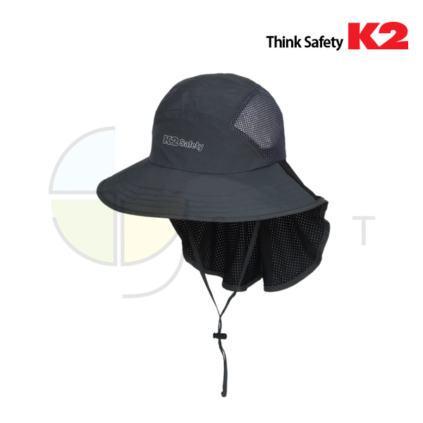 차양 햇모자/K2/타슬란소재+메쉬/챙길이8.5cm/차콜/FREE(60cm)