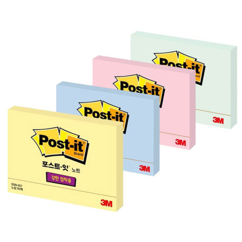 3M 포스트잇 노트 657 애플민트 102*76mm 100매 / 8806080035428