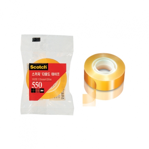 3M 스카치 다용도 테이프 리필 550R, 12mm*30m / 8801230166090