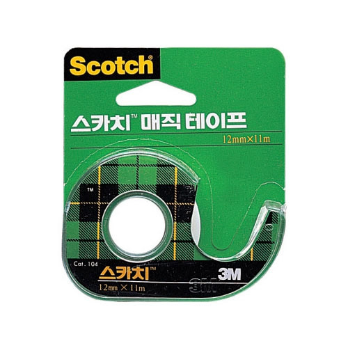 3M 스카치 매직테이프 104A, 12mm*11m / 8801230160166