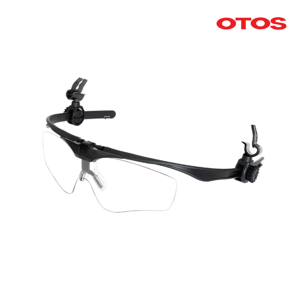 A-645A/장착안경/OTOS/모든안전모/전후조정/플립업기능/다리조절/스포츠형/양쪽지지대