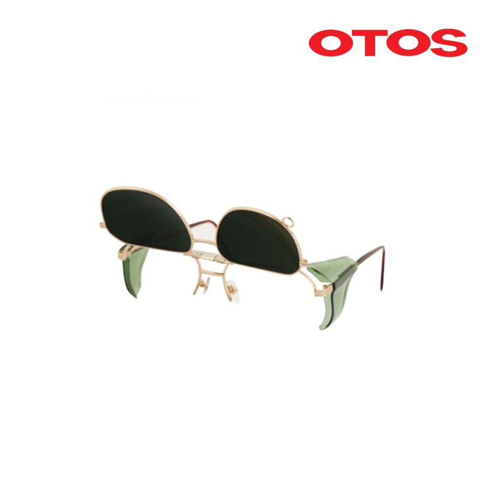 M-621BS/OTOS/철테차광안경/측면보호판/렌즈교환/2단개폐/#1.2,#1.4,#1.7,#2,#3,#4,#5,#6