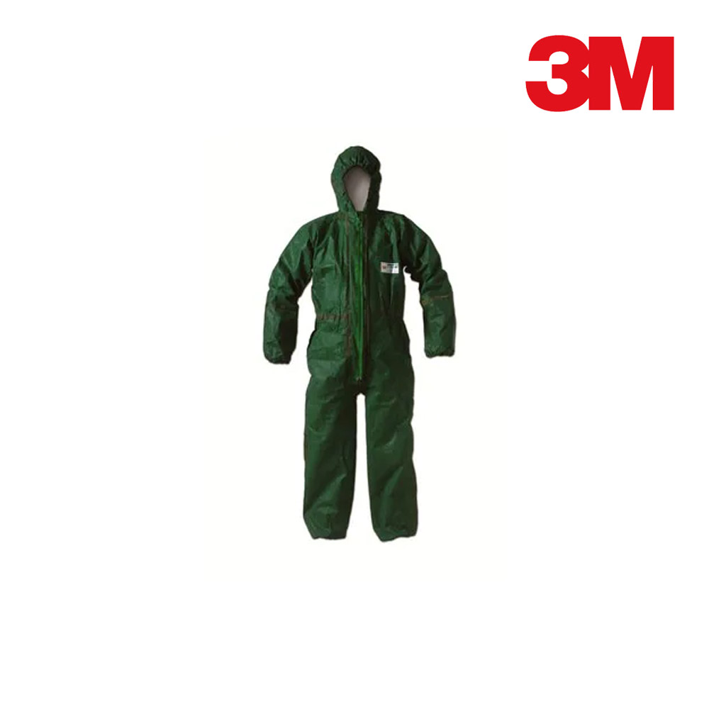 MC-4000/화학복/3M/원피스/녹색/케미컬&화학물질저장탱크관리/벌