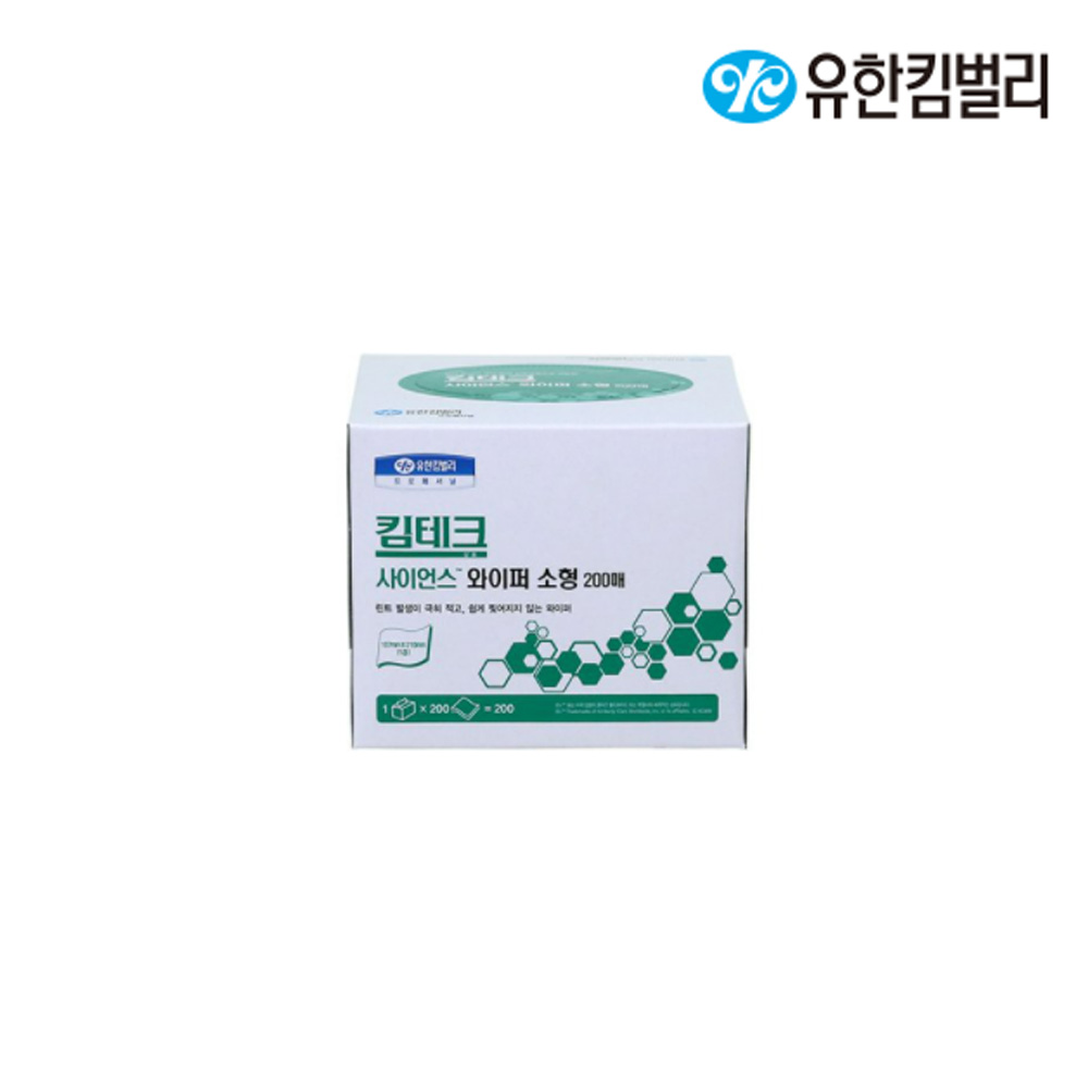 41112/사이언스 와이퍼 소형200매/화이트/107x210mm/실험실용/킴테크/200매x60카톤(박스)