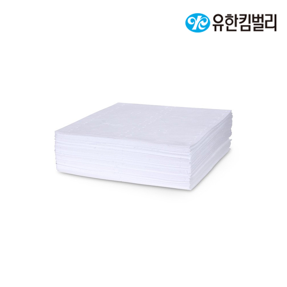 4251561/유흡착재매트중형160매/화이트/500x500mm/와이프올/YK/62.5g/160패드(박스)