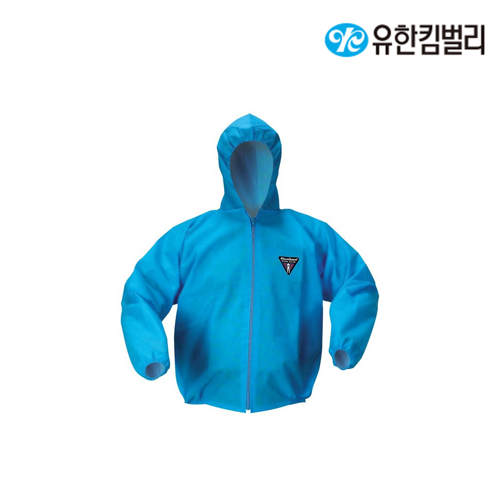 43111/A30보호복자켓/블루/대형/부분보호복6형식/SMS+발수+대전/크린가드/YK/24벌(박스)