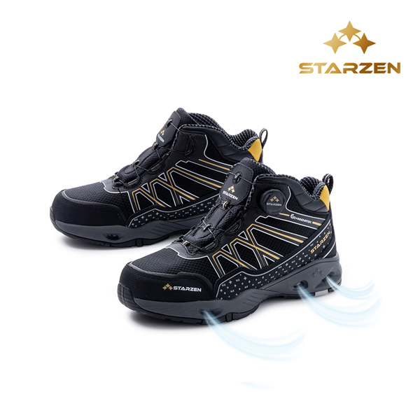 SZ-512BK/6인치/스타젠/미끄럼방지1급/방수+다이얼/액션누벅/블랙/235~300