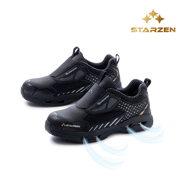 SZ-123/4인치/스타젠/미끄럼방지1급/슬립온/합성피혁/블랙/230~300