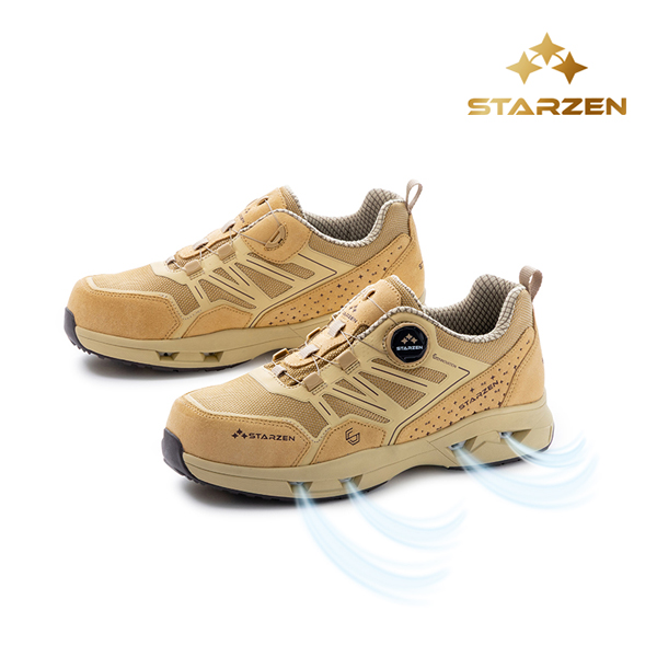 SZ-121/4인치/스타젠/미끄럼방지1급/P토캡+다이얼/스플리트/베이지/230~300