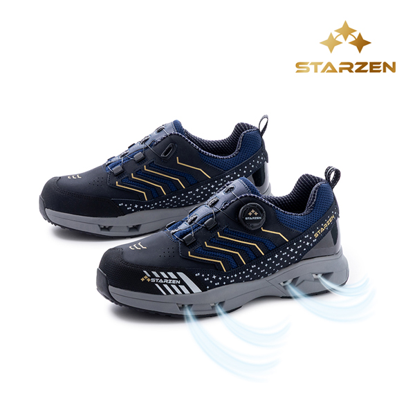 SZ-120/4인치/스타젠/미끄럼방지1급/방수+다이얼/액션누벅/네이비/230~300