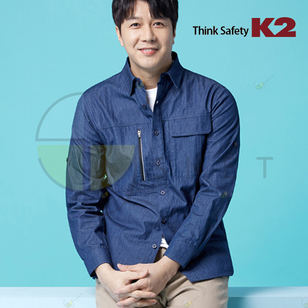 SH-403R/K2/셔츠/사철/긴팔/코튼100/90~120/네이비