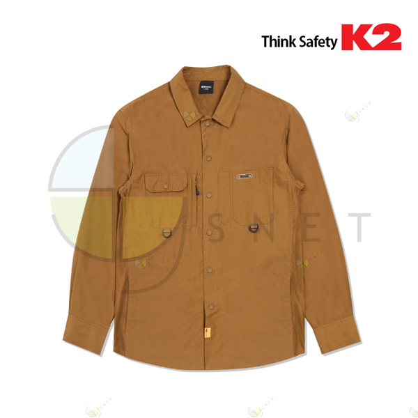 SH-2404(BR)/K2/셔츠/사철/코튼+나일론/90~120(5단위)/브라운