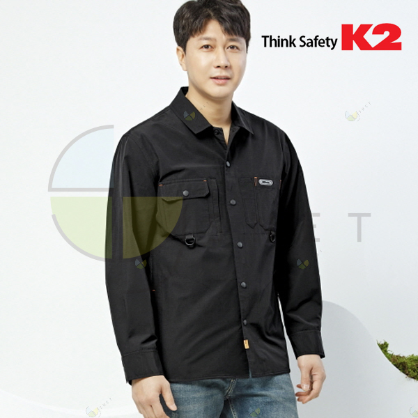 SH-2403(BK)/K2/셔츠/사철/코튼+나일론/90~120(5단위)/블랙