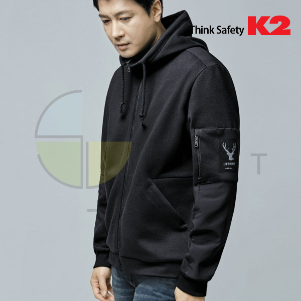 LB2-F150/K2/상의/동계자켓/보풀방지/루즈핏/폴리에스터+면/90~120(5단위)/블랙