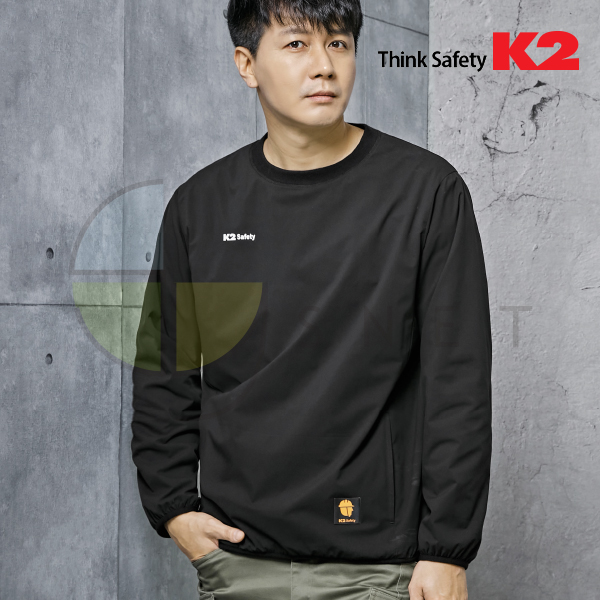 TS-F2204/K2/티셔츠(리버시블)/추동/폴리에스터/양면착용(다른한쪽은 폴라프리스)/100~120(5단위)/블랙