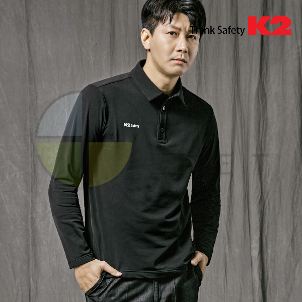TS-F2201/K2/티셔츠/추동/나일론/기모/90~120(5단위)/블랙
