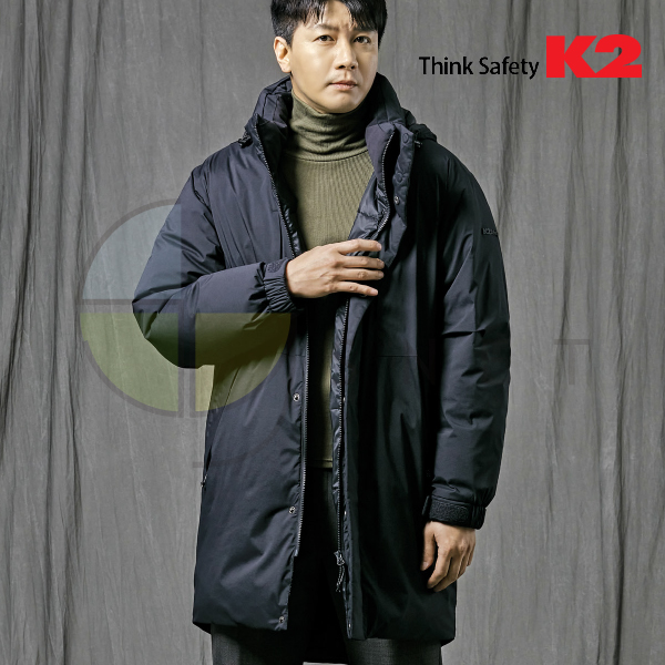 JK-F2106/K2/상의/동계자켓/하프코트형/나일론&폴리우레탄/95~115(5단위)/차콜