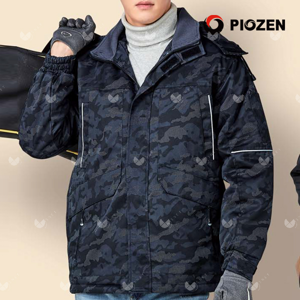 PW-J192/자켓/추동//사각무늬점퍼/폴리에스터100/카모플라지/M~4XL