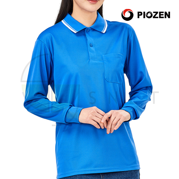 PT-13L/티셔츠//긴팔/폴리100/냉감원단/생활방수/코발트/S~4XL