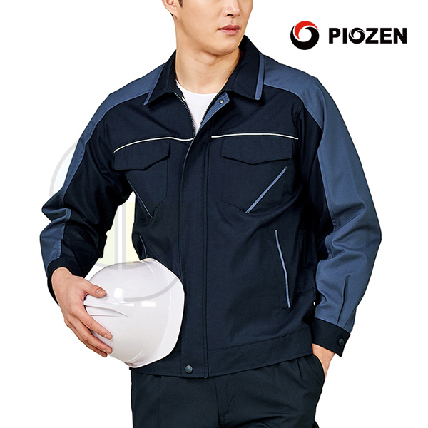 PS-J22/상의/춘하/춘하//폴리65+레이온35/TR트로피칼/생활방수/네이비+그레이/M~4XL
