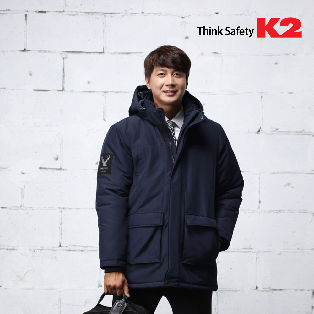 LB2-F139/K2/상의/동계자켓/후드탈부착/손목밴드/폴리에스터/90~120(5단위)/다크네이비