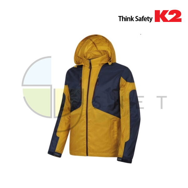 LB2-120Y7/상의/춘추/14120Y7/자켓/폴리+PU/생활방수/탈부착후드/S~4XL/머스터드
