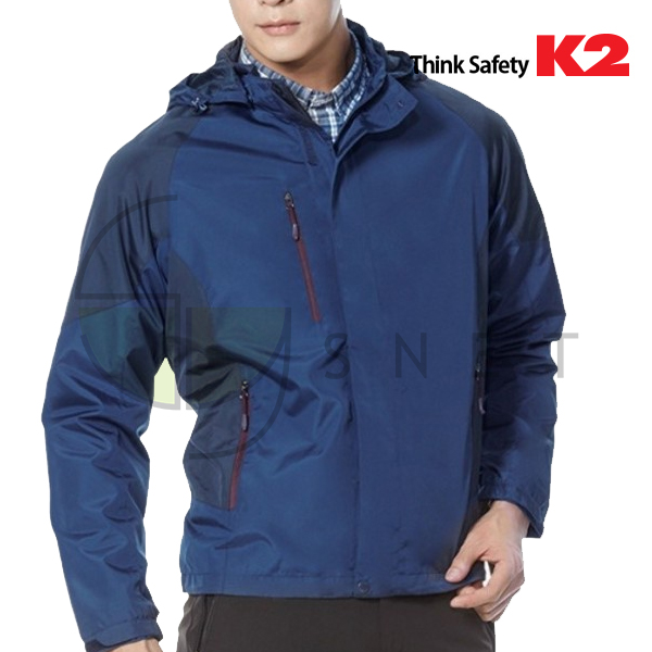 LB2-118/상의/춘추/13118/자켓/폴리+테프론/생활방수/탈부착후드/S~4XL/D.블루